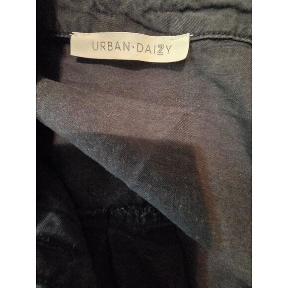 Urban Daizy Womens Tencel Shirt Dress With Frayed Hem & Button Closure - Picture 5 of 6